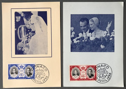 Monaco, 19 AVRIL 1956 - Ensemble De 9 Cartes Commémoratives - (W1683) - Cartas & Documentos