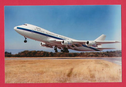BELLE PHOTO REPRODUCTION AVION PLANE FLUGZEUG - BOEING 747 UNITED STATES OF AMERICA AU DÉCOLLAGE - Aviación