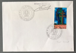 France N°1941 Sur Enveloppe Commémorative (De Gaulle) - Signé - (W1711) - 1961-....