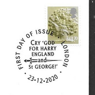 GB - December 2020 New  Regional Definitives ENGLAND (1)    FDC Or  USED  "ON PIECE" - SEE NOTES  And Scans - 2011-2020 Em. Décimales