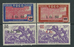 Togo N°  228 / 35 XX  :  La Série Des 8 Valeurs Surchargées Sans Charnière, Gomme Coloniale Sinon TB - Sonstige & Ohne Zuordnung