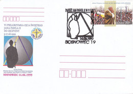 1999.06.14. VI Visit Of Pope John Paul II To Poland - Special Postmark Sosnowiec - POWA - Covers & Documents