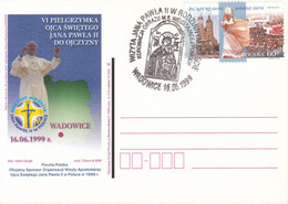 1999.06.16. VI Visit Of Pope John Paul II To Poland - Special Postmark Wadowice - POWA - Brieven En Documenten