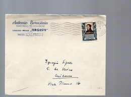 LAB831 (EML) - TRIESTE  AMG-FTT , Lettera Viaggiata Per Milano  22.9.1953  BASSI - Poststempel