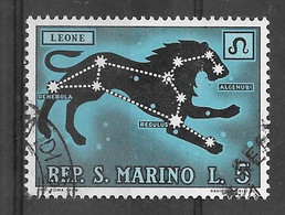 SAN MARINO - Thème Zodiaque - Leone - Mi 946 (o) - Oblitérés