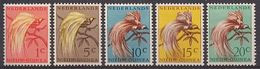 Nederlands Nieuw Guinea NVPH Nr 25/29 Ongebruikt/MH Paradijsvogels, Birds, Oiseaux 1954 - Netherlands New Guinea