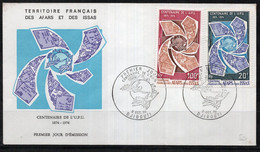 AFARS ET ISSAS Tmbres-Poste  N°388 & 389  Oblitérés Sur 1 Enveloppe 1er Jour TB - Briefe U. Dokumente