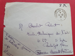 Enveloppe En Fm Du SP 508 Pour Rochefort/Mer En 1939  - N 117 - Oorlog 1939-45