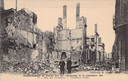 CPA - MILITARIAT - Bombardement De REIMS Par Les Allemands Le 18 Septembre 1914 - Rue Des Cordeliers - Guerre 1914-18