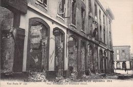 CPA - MILITARIAT - Bombardement De REIMS Par Les Allemands Le 18 Septembre 1914 - Rue Trudaine - Guerre 1914-18