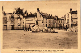 CPA Les Ruines De CHATEL-sur-MOSELLE-Place Des Vosges (184806) - Chatel Sur Moselle