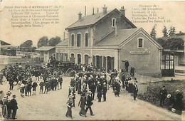 - Puy De Dôme -ref-B422- Saint Gervais D Auvergne - Gare De St Gervais Chateauneuf - Belle Animation - - Saint Gervais D'Auvergne