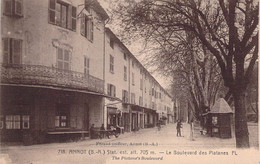 CPA - 04 - ANNOT - Le Boulevard Des Platanes PL - Frédéric LAUNIER NICE - Autres & Non Classés