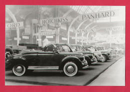 BELLE REPRODUCTION D'APRES UNE PHOTO ORIGINALE - PANHARD DYNA X CABRIOLET Et BERLINE AU SALON DE L'AUTOMOBILE - Automobile