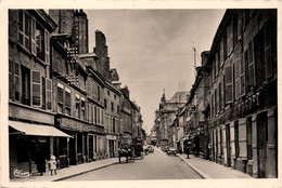 Langres * La Rue Diderot * Café Du Jardin * Commerces Magasins - Langres