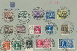 P0315  - VATICANO  - STORIA POSTALE - Per Pacchi Sass# 1/15 COMPLETA Su BUSTA - Covers & Documents