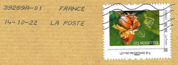 France  (2021) - Noisettes / Hazelnuts, Nuts - MonTimbraMoi MTM. - Lettres & Documents