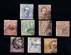 España Nº 121, 124, 132/33, 135/6, 144/5, 149. Año 1872/74 - Used Stamps