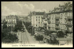 Lausanne Le Boulevard De Grancy Burgy Tramway - Grancy