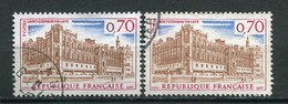 24293 FRANCE N°1501° 70c. Saint-Germain-en-Laye : Foncé Et Tour Teintée + Normal  1967  TB - Used Stamps