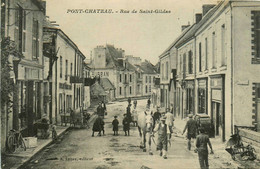 Pontchâteau * Pont Château * La Rue De St Gildas * Villageois * Commerces Magasins - Pontchâteau