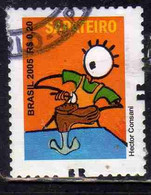 BRAZIL BRASIL BRASILE BRÉSIL 2005 PROFESSIONS SAPATEIRO COBBLER 0.20c USATO USED OBLITERE' - Used Stamps