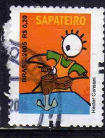 BRAZIL BRASIL BRASILE BRÉSIL 2005 PROFESSIONS SAPATEIRO COBBLER 0.20c USATO USED OBLITERE' - Used Stamps