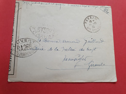 Enveloppe En Fm De Panazol Pour Monségur En 1939 Avec Contrôle Postal  - N 136 - 2. Weltkrieg 1939-1945