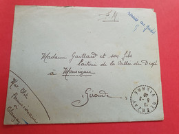 Enveloppe En Fm De Blanzay Pour Monségur En 1940 - N 138 - 2. Weltkrieg 1939-1945