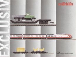 Catalogue MÄRKLIN 1997 EXCLUSIV  Séries Uniques 1997.4 - Français