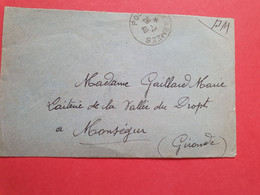 Enveloppe En Fm Du SP 31 Pour Monségur En 1940 - N 142 - Oorlog 1939-45