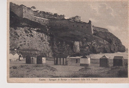 GAETA  LATINA  SPIAGGIA DI SERAPO E SANTUARIO DELLA SS. TRINITA'  VG  1941 - Latina