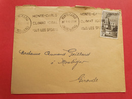 Monaco - Enveloppe Pour Monségur En 1940 - N 153 - Storia Postale