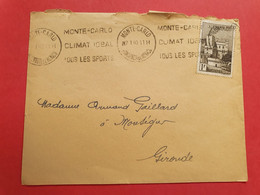 Monaco - Enveloppe Pour Monségur En 1940 - N 153 - Cartas & Documentos