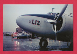 BELLE PHOTO REPRODUCTION AVION PLANE FLUGZEUG - THE LIZ ( Élizabeth Taylor ) - Aviación