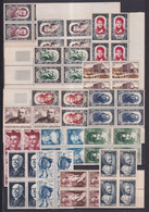 FRANCE - BLOCS DE 4 ! - 1950 - ANNEE COMPLETE ** MNH - 15 TIMBRES - COTE = 440++ EUR. - 1950-1959