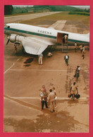 BELLE PHOTO REPRODUCTION AVION PLANE FLUGZEUG - DOUGLAS DC3 SABENA DÉBARQUEMENT DES PASSAGERS - DC 3 - Aviación