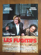 AFFICHE CINEMA ORIGINALE FILM LES FUGITIFS 1986 GERARD DEPARDIEU PIERRE RICHARD 51.6CMX38.2CM DE FRANCIS VEBER - Affiches & Posters