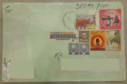 INDIA 2020 Salute To Pandemic / Covid-19 Warriors Stamp Franking On Registered Speed Post Cover As Per Scan - Primeros Auxilios