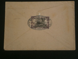 FRANCE LETTRE ENVELOPPE COURRIER VIGNETTE RMS LUSITANIA PAQUEBOT NAVIRE TORPILLE GUERRE NAUVRAGE ACCIDENT SEMEUSE 137 - Storia Postale