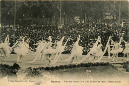 Rennes * La Fête Des Fleurs 1910 * Au Champ De Mars * La Ballet D'Aïda * Danse Fête Carnaval - Rennes