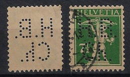 Switzerland 1903/1933 Stamp H.B./Ch. By Hans Bernhard Söns Stone & Plate+Carl Bernhard Bookstore In Chur Lochung Perfore - Perforadas