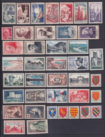 FRANCE - 1954 - VENTE SPECIALE !  ANNEE COMPLETE ** MNH - 40 TIMBRES - COTE = 315 EUR. - 1950-1959