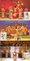 China Maximum Card，2017-25 Cantonese Opera Art，3 Pcs - Cartes-maximum