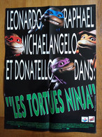 AFFICHE CINEMA ORIGINALE FILM LES TORTUES NINJA 1990 LEONARDO RAPHAEL MICHAELANGELO DONATELLO 52.0CMX38.4CM DE BARON - Affiches & Posters