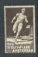 Amsterdam Netherlands 1928 Vignette Olympische Spiele Olympic Games Advertising Poster Stamp (*) Mint No Gum - Summer 1928: Amsterdam