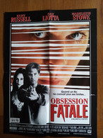 AFFICHE CINEMA ORIGINALE FILM OBSESSION FATALE 1992 KURT RUSSEL RAY LIOTTA MADELEINE STOWE 51.1CMX38.3CM DE J KAPLAN - Affiches & Posters