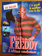 AFFICHE CINEMA ORIGINALE FILM LA FIN DE FREDDY (l'ultime Cauchemar ) 1991 ROBERT ENGLUND 53.7CMX40.6CM DE RACHEL TALALAY - Affiches & Posters