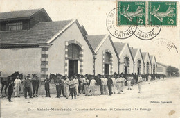 51- SAINTE MENEHOULD - Quartier De Cavalerie 6e Cuirassiers - Le Pansage - Sainte-Menehould