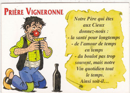 AGRICULTURE.CPSM. VIGNES ET HUMOUR  " PRIERE VIGNERONNE ". - Vignes